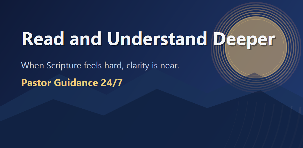 Bible with Pastor Google Play feature graphic